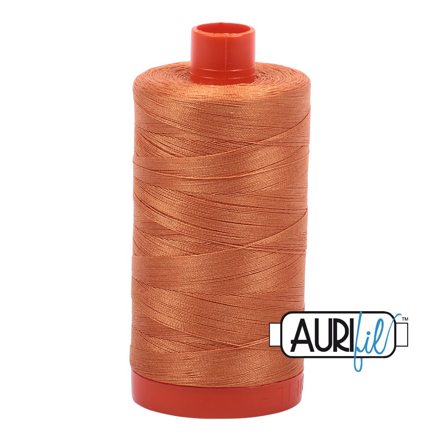 Aurifil 50 5009 Medium Orange Large Spool 1300m