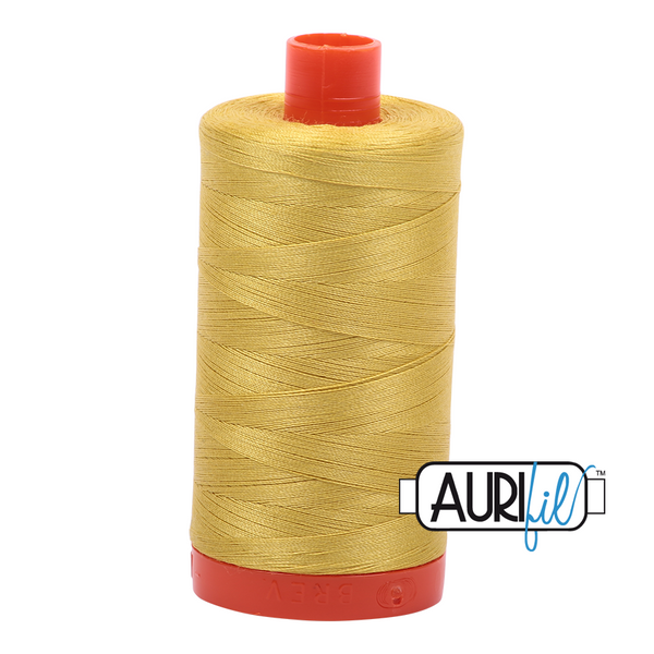 Aurifil 50 5015 Gold Yellow Large Spool 1300m