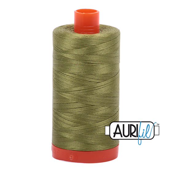 Aurifil 50 5016 Olive Green Large Spool 1300m