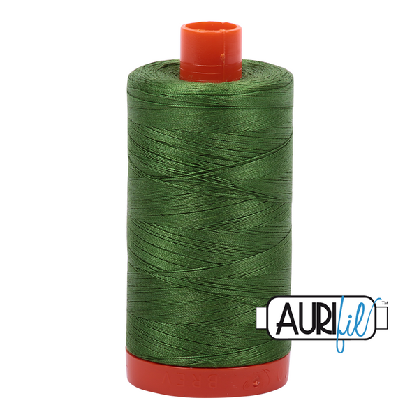 Aurifil 50 5018 Dark Grass Green Large Spool 1300m