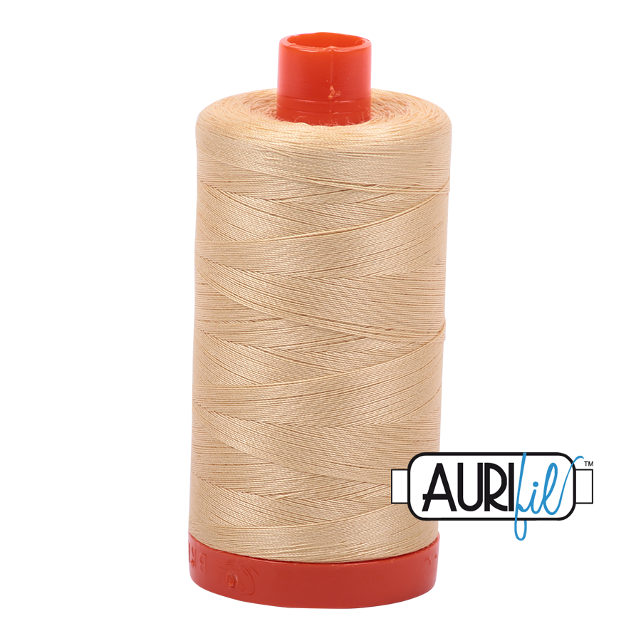 Aurifil 50 6001 Light Caramel Large Spool 1300m