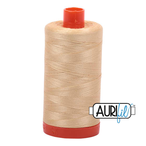 Aurifil 50 6001 Light Caramel Large Spool 1300m