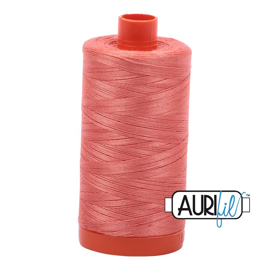 Aurifil 50 6729 Tangerine Dream Large Spool 1300m