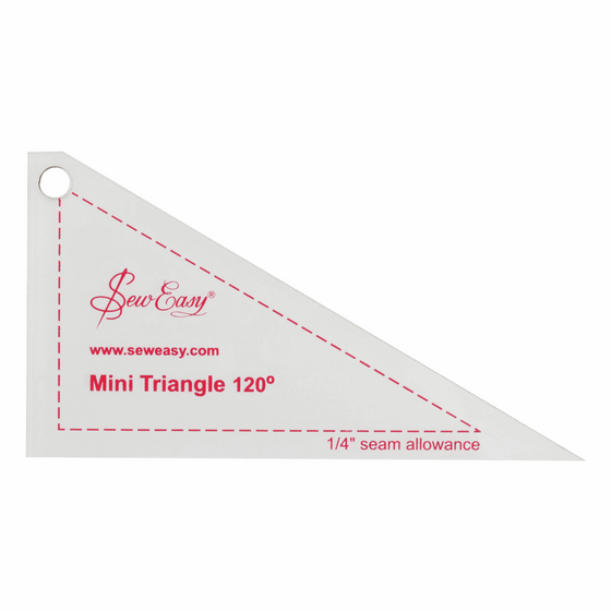 Sew Easy Mini Template Set - 120A Triangle  4.6 x 2.5in