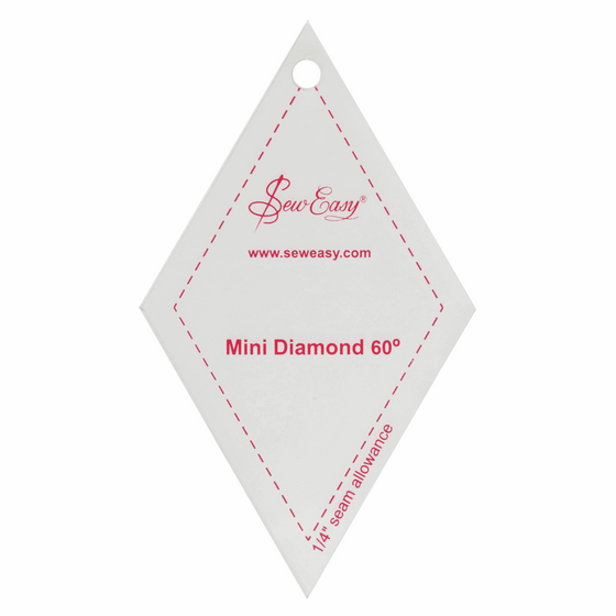 Sew Easy Mini Template Set - 60A Diamond  2.9 x 2.5in