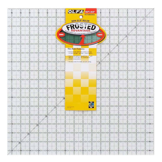 Olfa Non Slip Quilt Ruler 16.5" x 16.5"