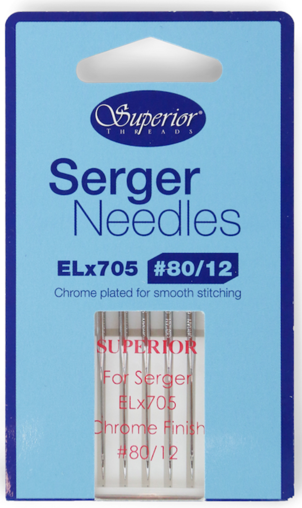 Superior Organ ELx705 Overlock Serger Needles Size 80 (12)