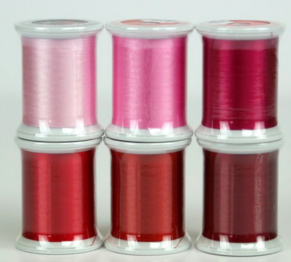 Kimono Silk - Reds Set of 6 220yd Reel