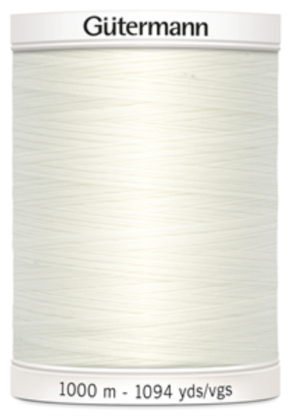 Gutermann Sew All 111 Off White 1000m Reel