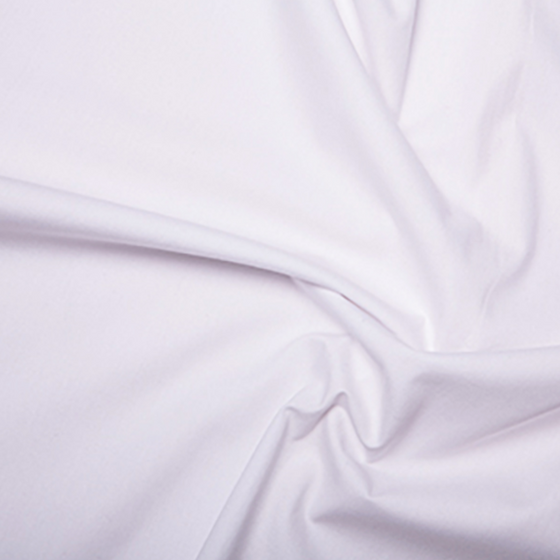 White Cotton Poplin 114cm (45") (Metres & Roll)