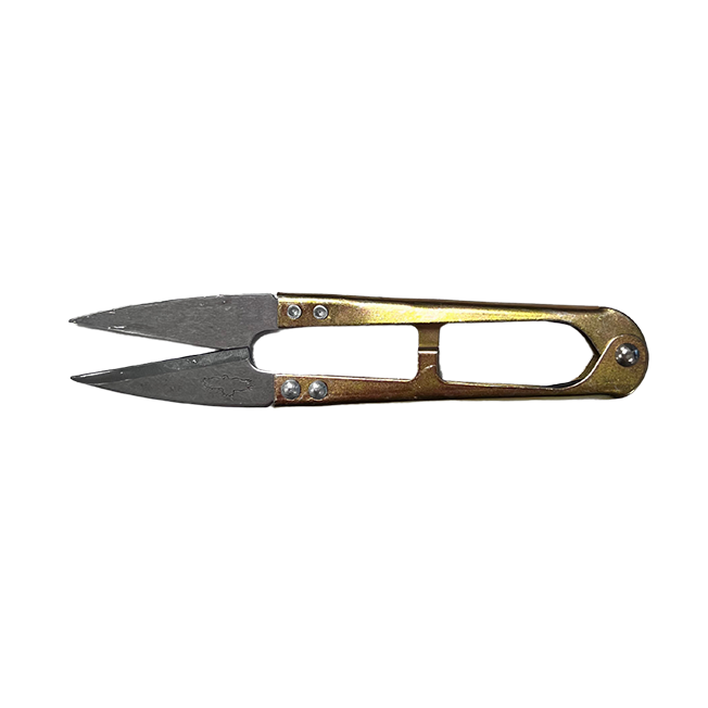 Thread Snips - Gold Metal Snippers with Springback Action