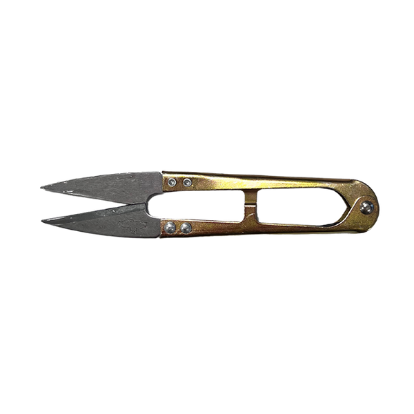 Thread Snips - Gold Metal Snippers with Springback Action