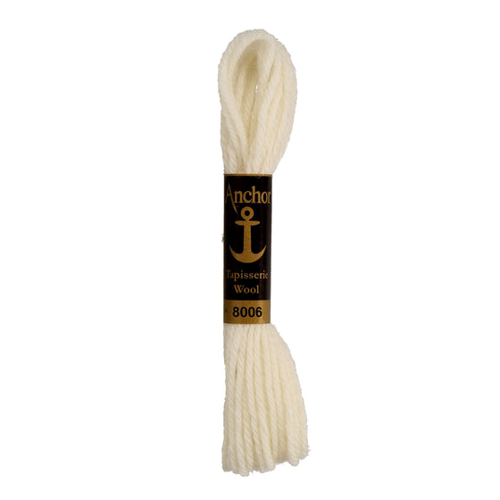 Anchor Tapestry Wool 8006 Ivory 10m Skein