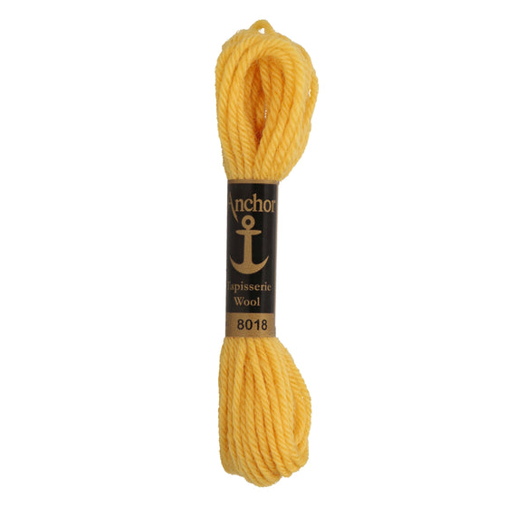 Anchor Tapestry Wool 8018 Yellow 10m Skein