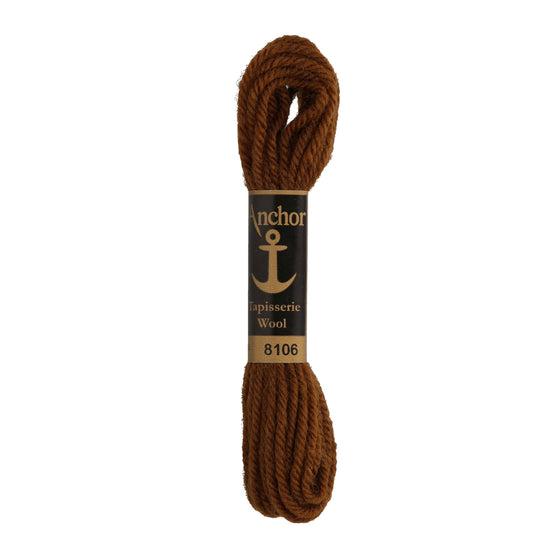 Anchor Tapestry Wool 8106 Brown 10m Skein