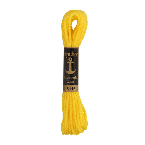 Anchor Tapestry Wool 8116 Yellow 10m Skein