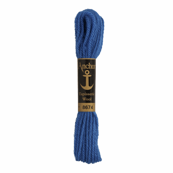 Anchor Tapestry Wool 8674 Blue 10m Skein