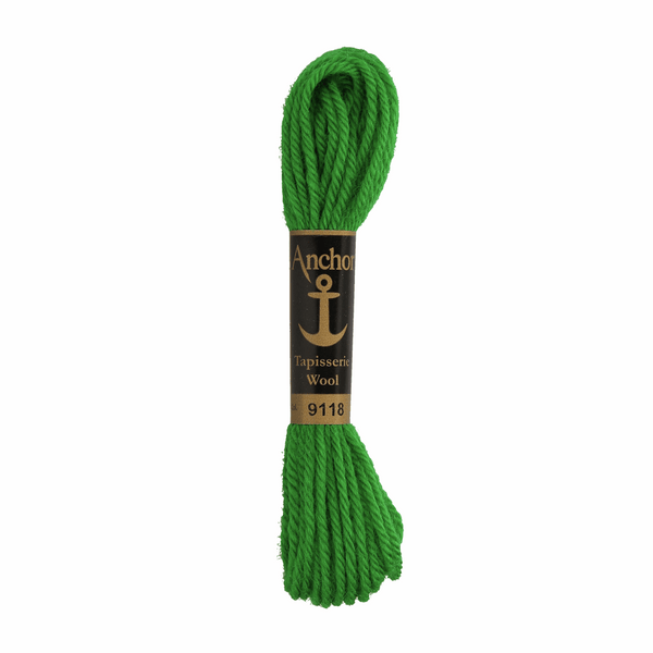 Anchor Tapestry Wool 9118 Green 10m Skein