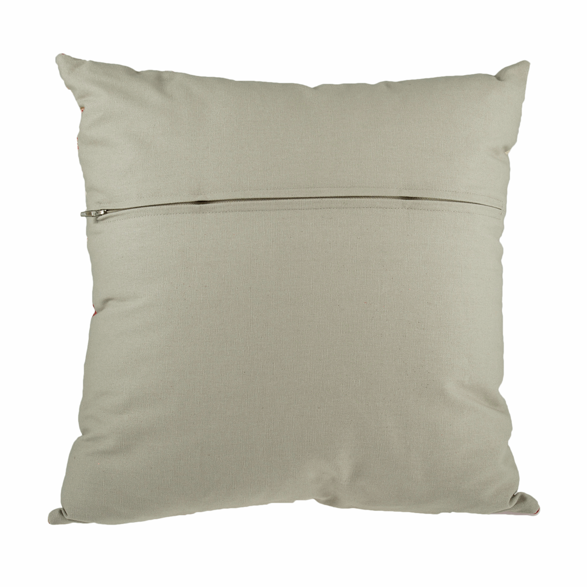 Natural Cushion Back with Zipper