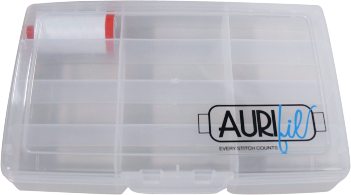 Aurifil 12 Spool Storage Case + 1 Free White 50wt Cotton Thread