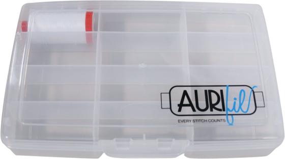 Aurifil 12 Spool Storage Case + 1 Free White 50wt Cotton Thread