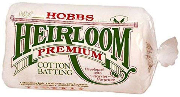 Hobbs Heirloom TWIN Premium 80/20 Cotton/Poly Wadding 72 x 90"