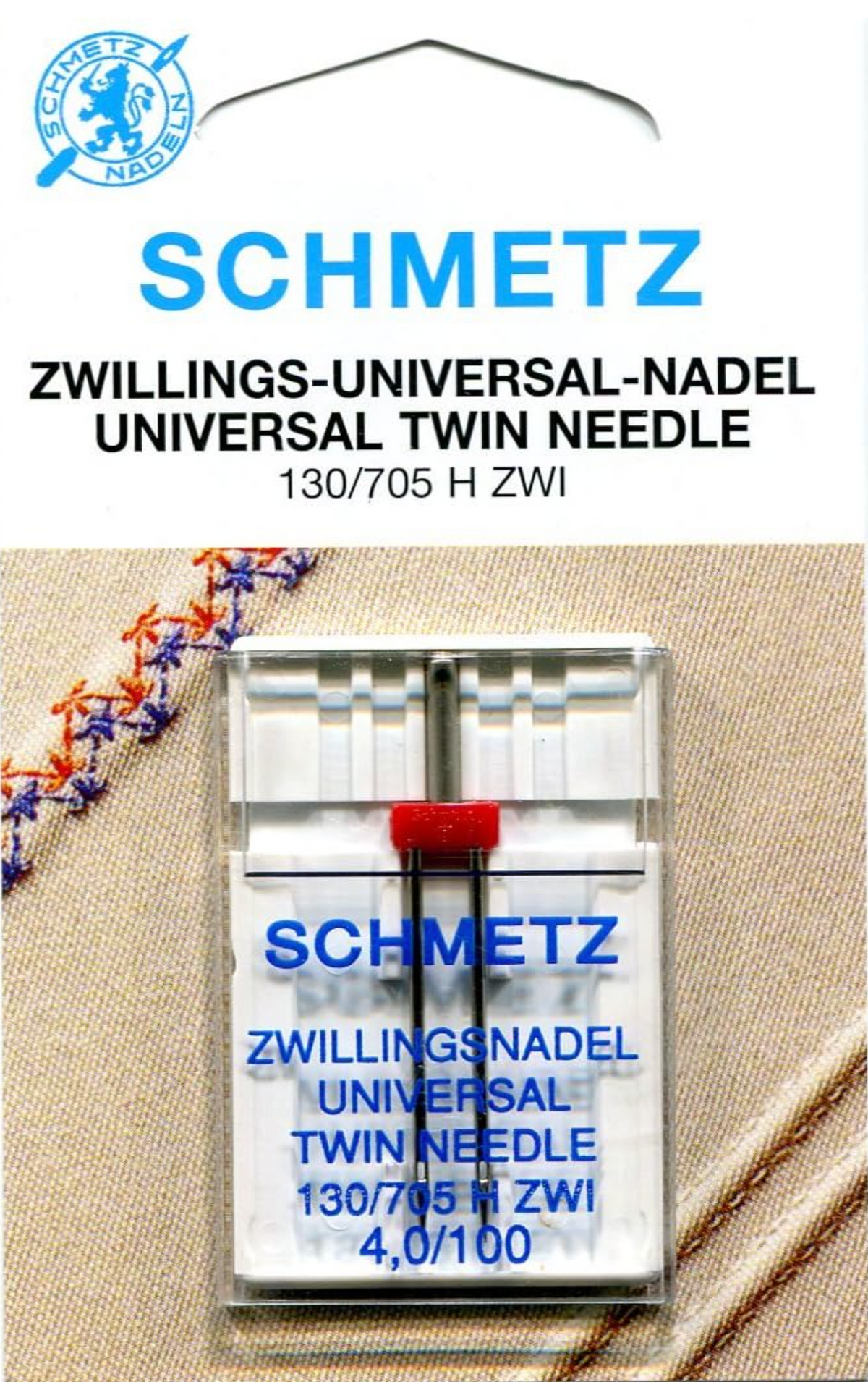 Schmetz Twin Needle - Size 100 (14) 4mm Gap