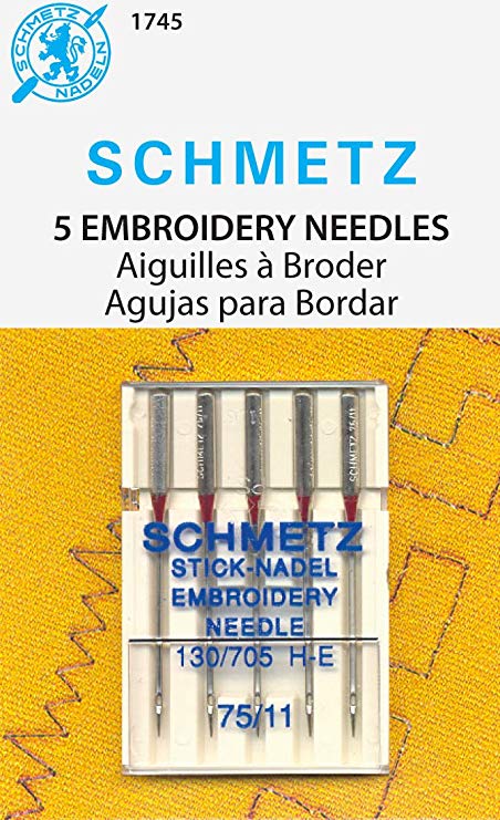 Embroidery Machine Needles, 2 Sides Grooves Sturdy Household Safe Sewing  Machine Needles Steel 10pcs for NP 7A(92x200)