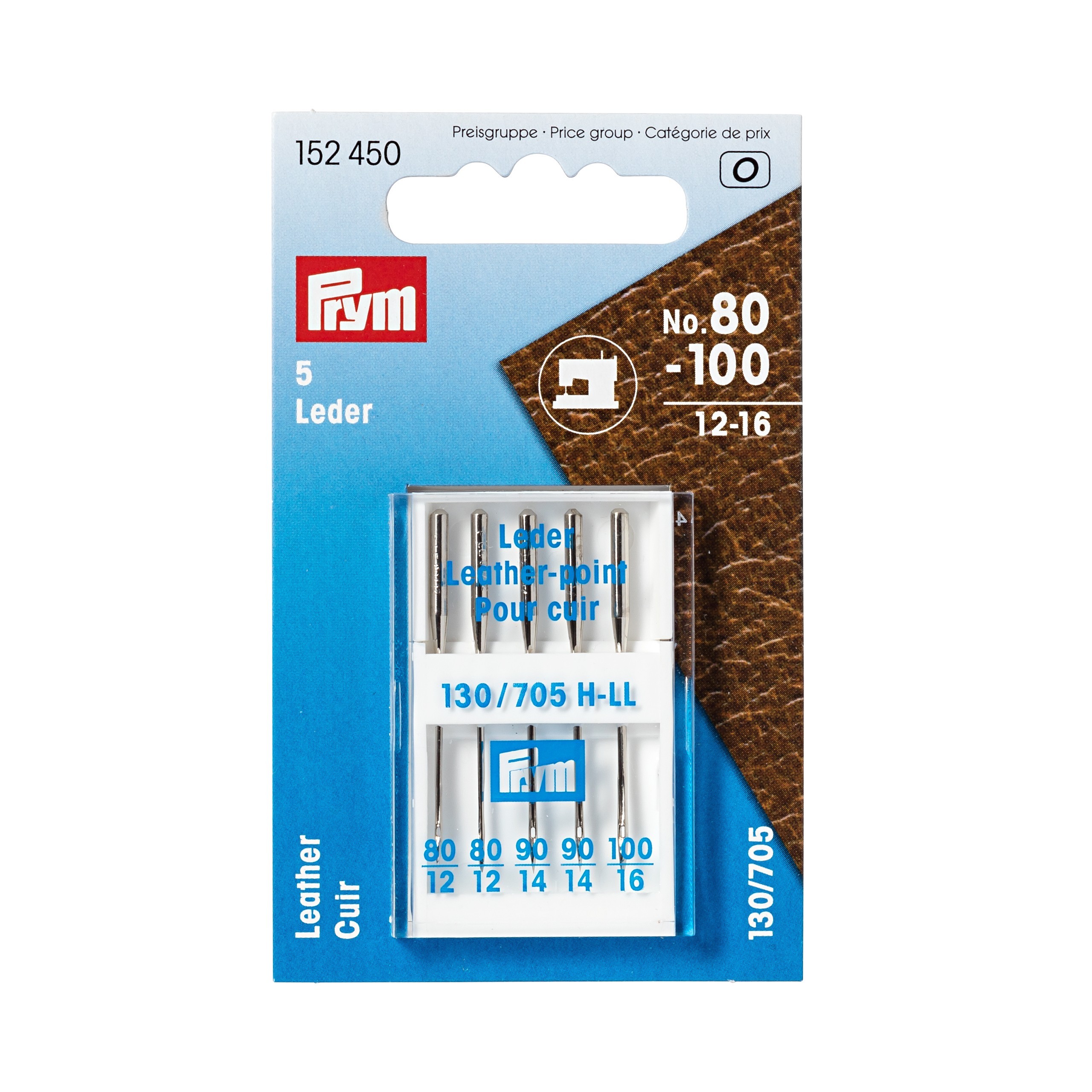 Prym Leather Sewing Machine Needles Size 80100 > Sewing Machine