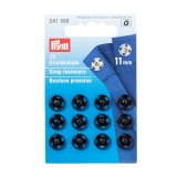 Prym Sew-On Snap Fasteners in Black - 11mm