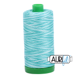 Aurifil 40 4654 Turquoise Foam Large Spool 1000m