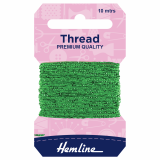 Hemline Glitter Thread 10m - Emerald