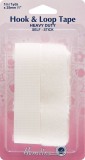 Hook & Loop Tape: Stick-On: Heavy Duty: 1m x 25mm: White