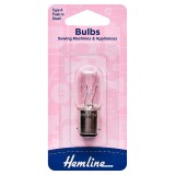 Hemline Sewing Machine Bulb Bayonet Small