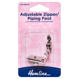 Hemline Zipper Foot Adjustable