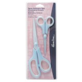 Hemline Scissor Set Polka Dot 2 Piece Blue