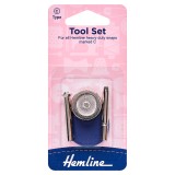 Hemline Heavy Duty Snaps Tool Set