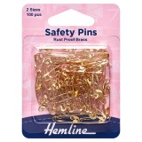 Hemline Safety Pins Assorted Value Pack of - 100pcs