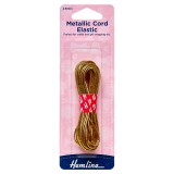 Hemline Metallic Cord Elastic Gold - 4.5m x 1.3mm