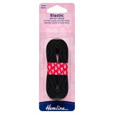 Hemline Woven Non-Roll Elastic Black - 2m x 12mm