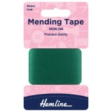 Hemline Iron-On Mending Tape Green - 100cm x 38mm