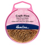 Hemline Pins Craft 20mm Brass 450 Pieces