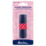 Hemline Instant Hemming Navy - 2m x 20mm