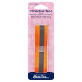 Hemline Reflective Sew-In Tape Orange - 2m x 25mm