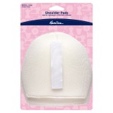 Hemline Shoulder Pad Shirt/Blouse Medium White