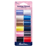 Hemline Sewing Thread 12 x 30m Assorted Colours