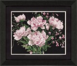 Lanarte Counted Cross Stitch Kit - Pink Roses (Aida,W)