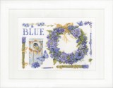 Lanarte Counted Cross Stitch Kit - Lavender Wreath (Aida,W)