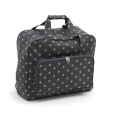 Sewing Machine Bag - Charcoal Polka Dot