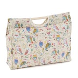 Craft Bag with Wooden Handles - Twit Twoo